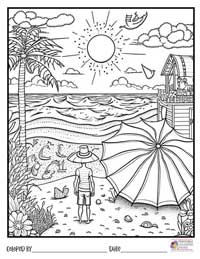 Beach Coloring Pages 4 - Colored By