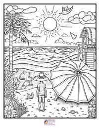 Beach Coloring Pages 4B