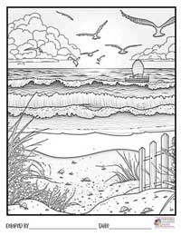 Beach Coloring Pages 5 - Colored By