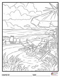 Beach Coloring Pages 8 - Colored By