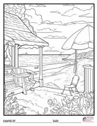 Beach Coloring Pages 9 - Colored By