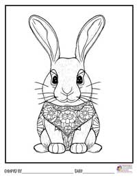 Bunny Coloring Pages 13 - Colored By