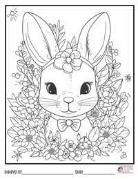 Bunny Coloring Pages 6 - Colored By