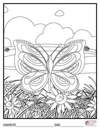 Butterfly Coloring Pages 12 - Colored By