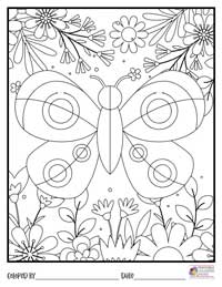 Butterfly Coloring Pages 13 - Colored By