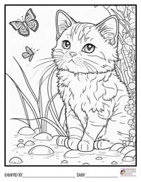 Cats Coloring Pages 11 - Colored By
