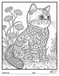 Cats Coloring Pages 15 - Colored By