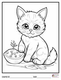 Cats Coloring Pages 16 - Colored By