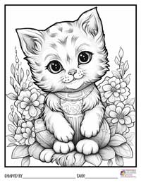 Cats Coloring Pages 17 - Colored By