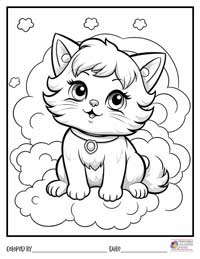 Cats Coloring Pages 18 - Colored By