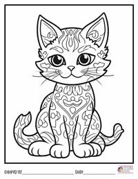 Cats Coloring Pages 20 - Colored By