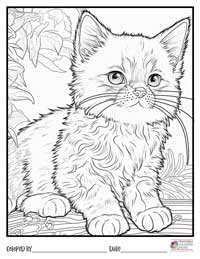 Cats Coloring Pages 3 - Colored By