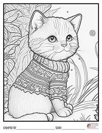 Cats Coloring Pages 4 - Colored By