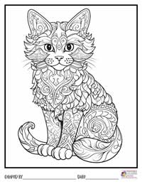 Cats Coloring Pages 8 - Colored By