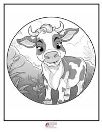Cow Coloring Pages 11B