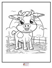 Cow Coloring Pages 12B
