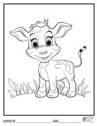 Cow Coloring Pages 14 - Colored By