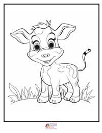 Cow Coloring Pages 14B