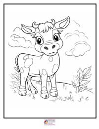Cow Coloring Pages 15B