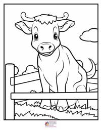 Cow Coloring Pages 17B