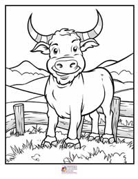 Cow Coloring Pages 18B