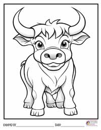 Cow Coloring Pages 20 - Colored By
