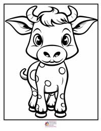 Cow Coloring Pages 2B