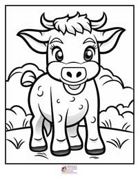 Cow Coloring Pages 3B