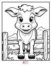 Cow Coloring Pages 5B