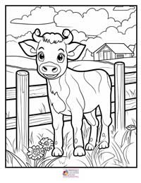 Cow Coloring Pages 6B