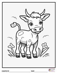 Cow Coloring Pages 8 - Colored By