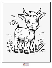 Cow Coloring Pages 8B