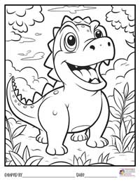 Dinosaur Coloring Pages 1 - Colored By