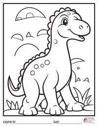 Dinosaur Coloring Pages 2 - Colored By