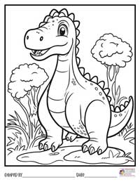 Dinosaur Coloring Pages 4 - Colored By