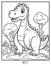 Dinosaur Coloring Pages 4B