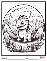 Dinosaur Coloring Pages 8 - Colored By