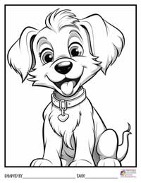 Dogs Coloring Pages 1 - Colored By