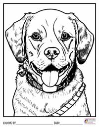 Dogs Coloring Pages 11 - Colored By