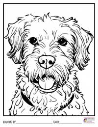 Dogs Coloring Pages 12 - Colored By