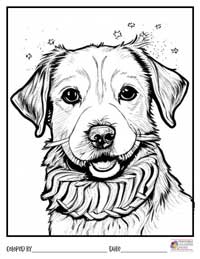 Dogs Coloring Pages 13 - Colored By