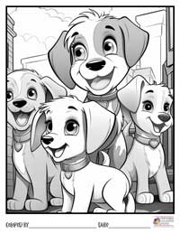 Dogs Coloring Pages 17 - Colored By