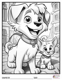 Dogs Coloring Pages 18 - Colored By