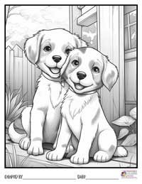 Dogs Coloring Pages 2 - Colored By
