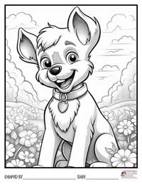 Dogs Coloring Pages 20 - Colored By