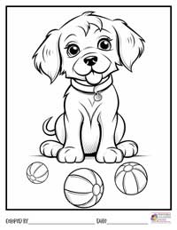 Dogs Coloring Pages 3 - Colored By