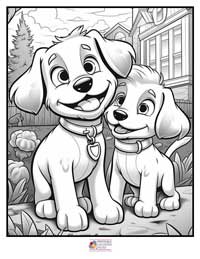Dogs Coloring Pages 4B