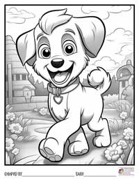 Dogs Coloring Pages 5 - Colored By