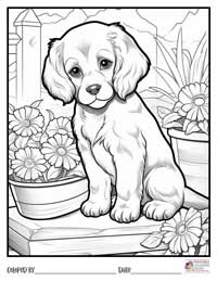 Dogs Coloring Pages 7 - Colored By