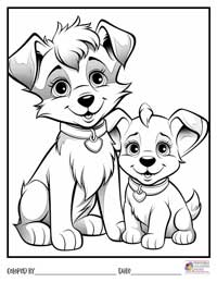 Dogs Coloring Pages 8 - Colored By